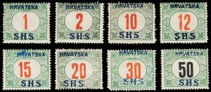 YUGO-CROATIA-SLAVONIA 2LJ2-9  Mint (ID # 101425)