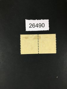 MOMEN: US STAMPS # 495 COIL PAIR MINT OG H LOT #26490