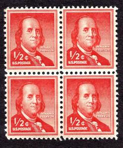 1030 Mint,OG,NH... Block of 4... SCV $1.00