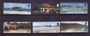 Jersey-Sc#1396-1401-unused NH set-Jersey Attractions-2009-