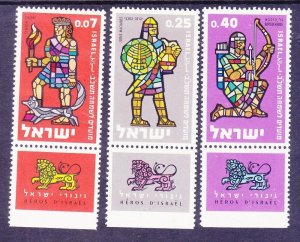 Israel 208-10 MNH 1961 Jewish New Year 5722 Set W/Tabs