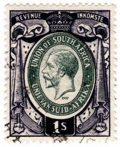 (I.B) South Africa Revenue : Duty Stamp 1/- (1931)