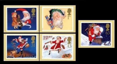 STAMP STATION PERTH G.B PHQ Cards No.193 - Set of 5 - Christmas Mint 1997