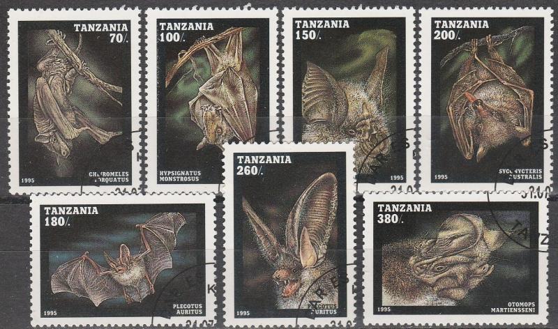 Tanzania #1396-1402 F-VF Used  CV $7.25  (A10600)