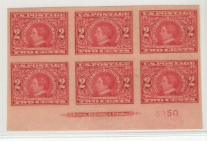 #371 Plate Block XF OG hinged/NH  (JH 5/12/21)GP