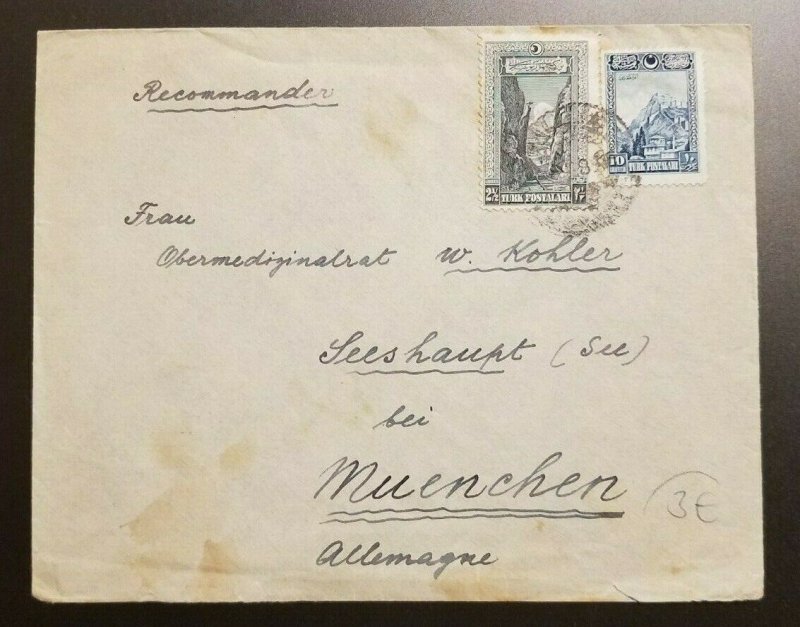 Vintage Constantinople Turkey to Munich Germany Cover