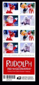 US Scott #4946-4949 Rudolph the Red Nosed Reindeer Booklet of 20  MNH 2014