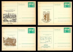 EAST GERMANY - DDR (48) Unused Cacheted Postal Cards Various Events ALL MNH