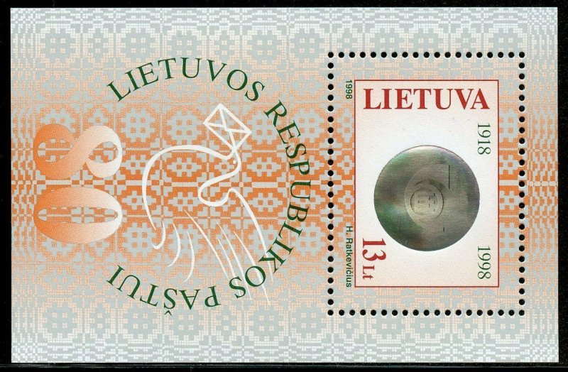 LITHUANIA HOLOGRAM SOUVENIR SHEET SCOTT#612  MINT NEVER HINGED 