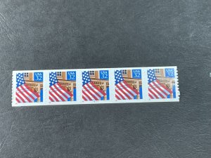 U.S.# 2915A-MINT/NH--PLATE # COIL STRIP OF 5----(P#78777)-----1996