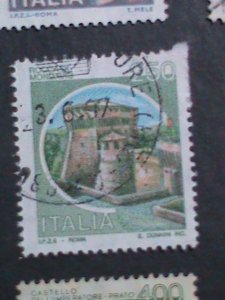​ITALIY-1980 VERY OLD ITALY FAMOUS CAST;ES USED STAMPS LARGE SETVERY FINE WE S