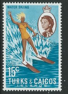 TURKS & CAICOS IS. SG341 1971 15c DEFINITIVE MNH