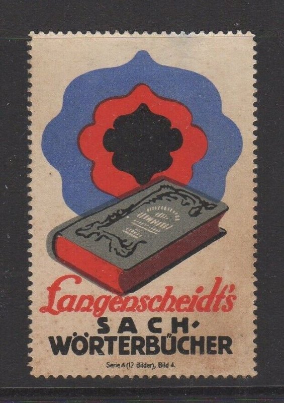 Germany- Langenscheidt's Technical Lexicon Advertising Stamp- NG