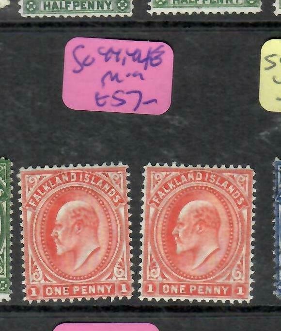 FALKLAND ISLANDS  (PP1106BB)  KE  1D  SG 44, 44E        MOG