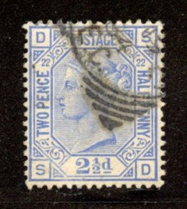 Great Britain # 82, Plate # 22. CV $ 40.00