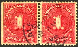 U.S. #J38 USED PAIR CREASES