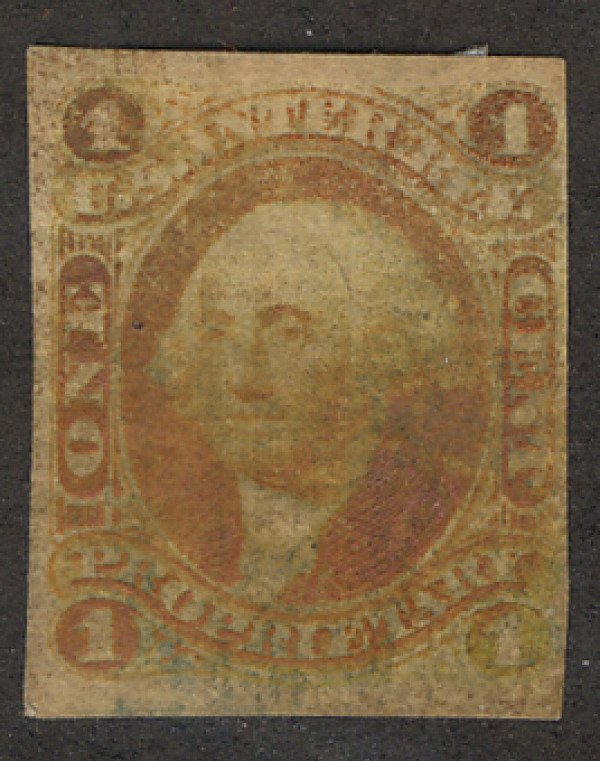 US #R3a SCV $1800,  SUPERB JUMBO, huge margins all around, VERY RARE!