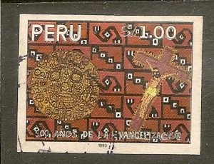 Peru   Scott 1043  Evangelization   Used