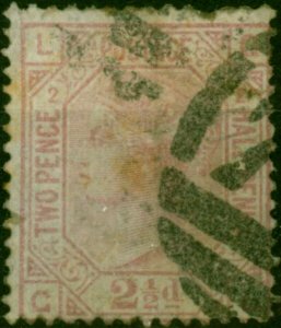 GB 1875 2 1/2d Rosy Mauve SG193 Pl 2 White Paper Ave Used