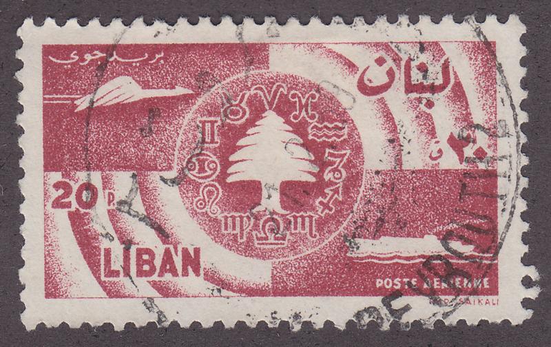 Lebanon C248 Symbols of Communications 1957