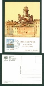 Aland. Card 1994. Filateelinen,Suurtapahtuma Helsingfors. 2.90 Mk. Inland Ice