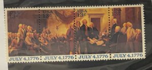 US 1976 Declaration of  Independence #1691-4 se-tenat of 4 mint