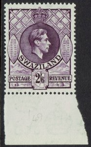 SWAZILAND 1938 KGVI SHIELDS 2/6 MNH ** PERF 13½ X 14