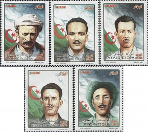 Algeria 2018 MNH Stamps Scott 1769-1773 Uprising War of Independence Fighters