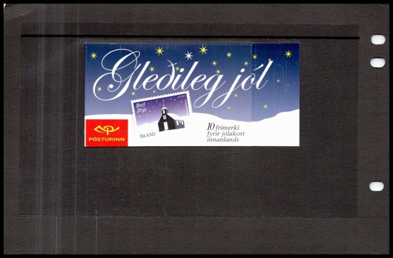 KAPPYSSTAMP 17024  Iceland 2001 Christmas Booklet MNH