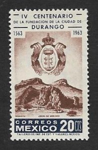SD)1963 MEXICO 4TH CENTENARY OF THE FOUNDATION OF THE CITY OF DURANGO, COAT OF