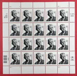 Scott 3420 GEN. JOSEPH W. STILWELL Mini Sheet of 20 US 10¢ Stamps MNH 2000