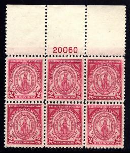 682 Mint,OG,NH...  Plate Block of 6... SCV $30.00