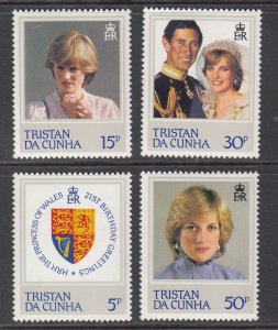 Tristan da Chuna 310-313 MNH VF