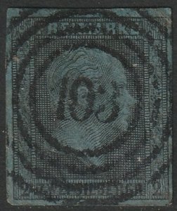 Prussia 1850 Sc 4 used 103 (Berlin) ring cancel
