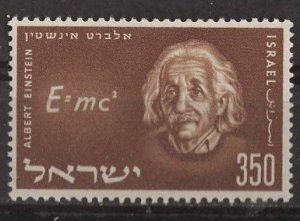 Israel # 117  Albert Einstein   (1)  Mint NH