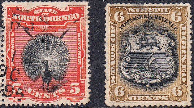 North Borneo #83-84  Used