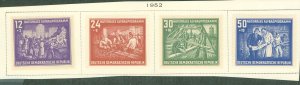 German Democratic Republic (DDR) #B22-B25 Unused Single (Complete Set)