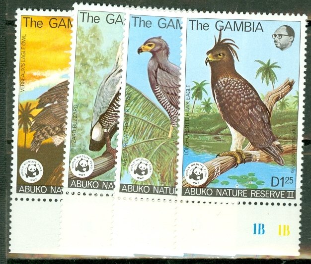 LC: Gambia 381-4 MNH CV $75