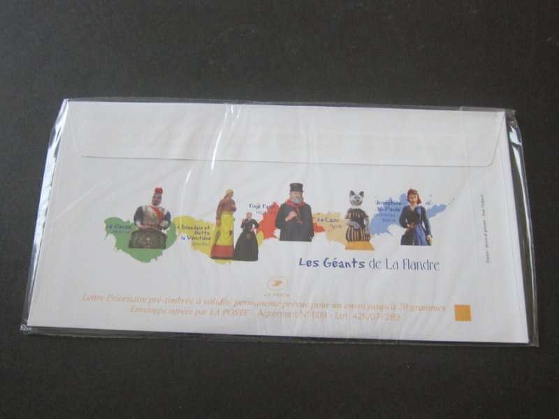 France Laposte 5 pre-paid neat cachet envelop pack 