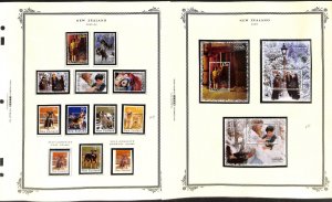 New Zealand Stamp Collection on 14 Scott Specialty Pages, 2005-2006 Mint NH (CE)