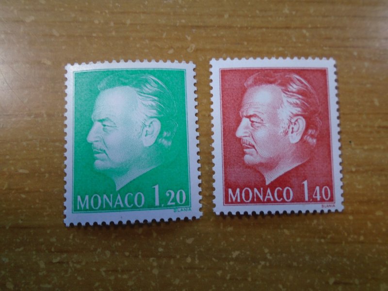 Monaco  #  1255-56  MNH