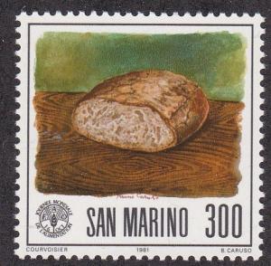 San Marino # 1011, World Food Day, NH, 1/2 Cat.