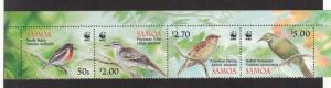 Samoa 1126 a - d - Birds. Strip Of 4. MNH OG.   #02 SAMO1126