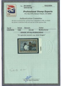 #RW56 Graded XF-Sup 95 Mint OG NH w/PSE Cert. SMQ $60 (JH 8/12)