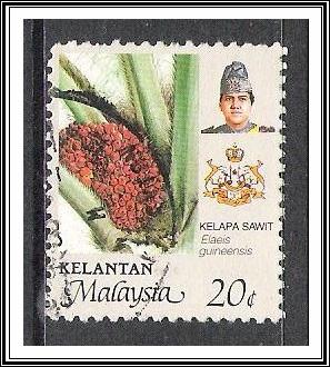 Kelantan #130 Sultan & Flowers Used