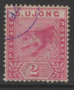 MALAYA SUNGEI UJONG SG50 1891 2c ROSE USED 