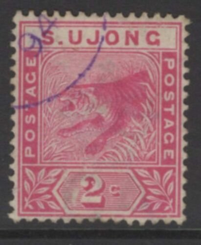 MALAYA SUNGEI UJONG SG50 1891 2c ROSE USED 