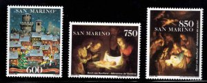 San Marino Scott 1290-1292  MNH**  Christmas stamp set