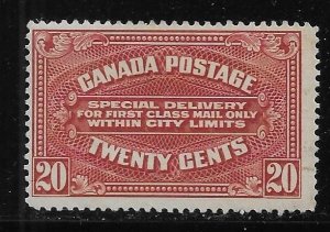 Canada E2 Special Delivery Unused Hinged 2022 Scott c.v. $100 TINY THINS