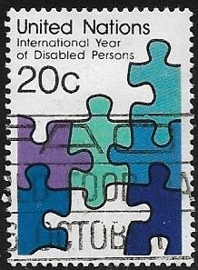 United Nations - NY - # 344- Int. year Disabled persons - used